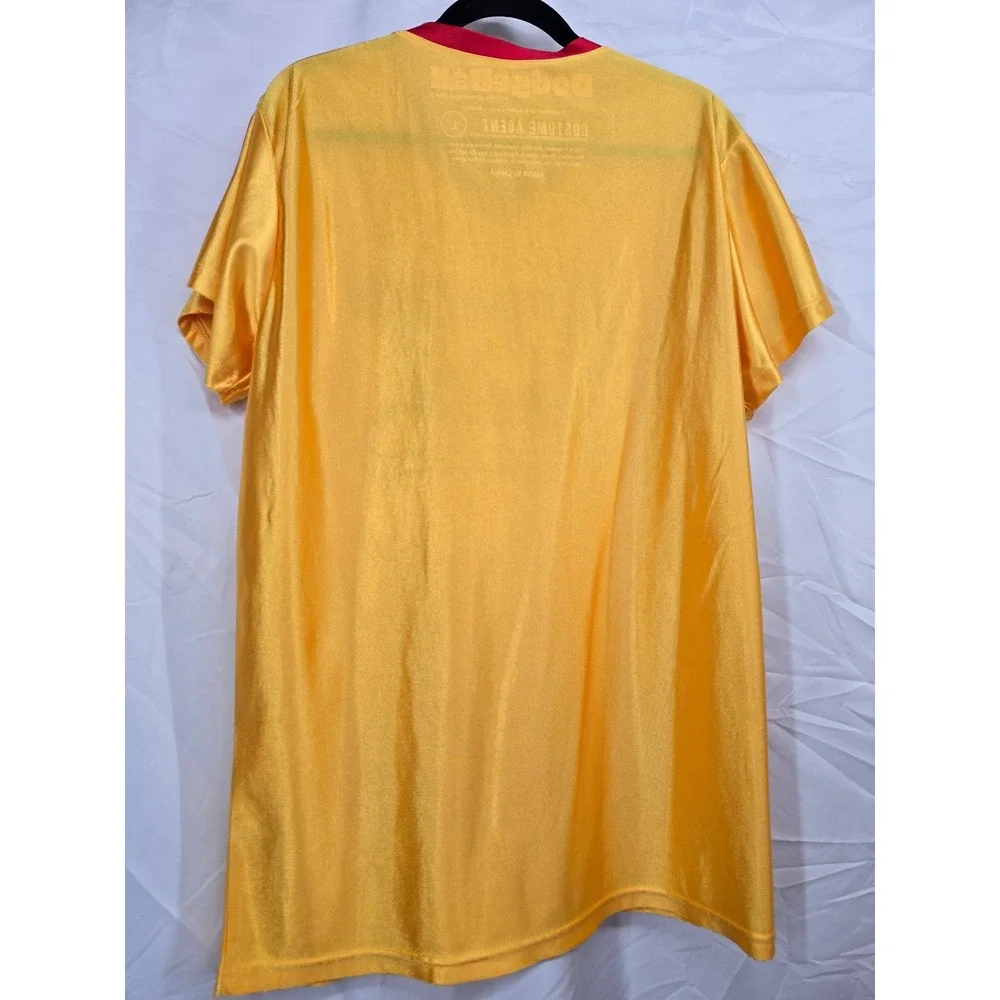 Dodgeball Average Joes Jersey‎ Costume Agent Yellow Red Movie Prop Mens Large L